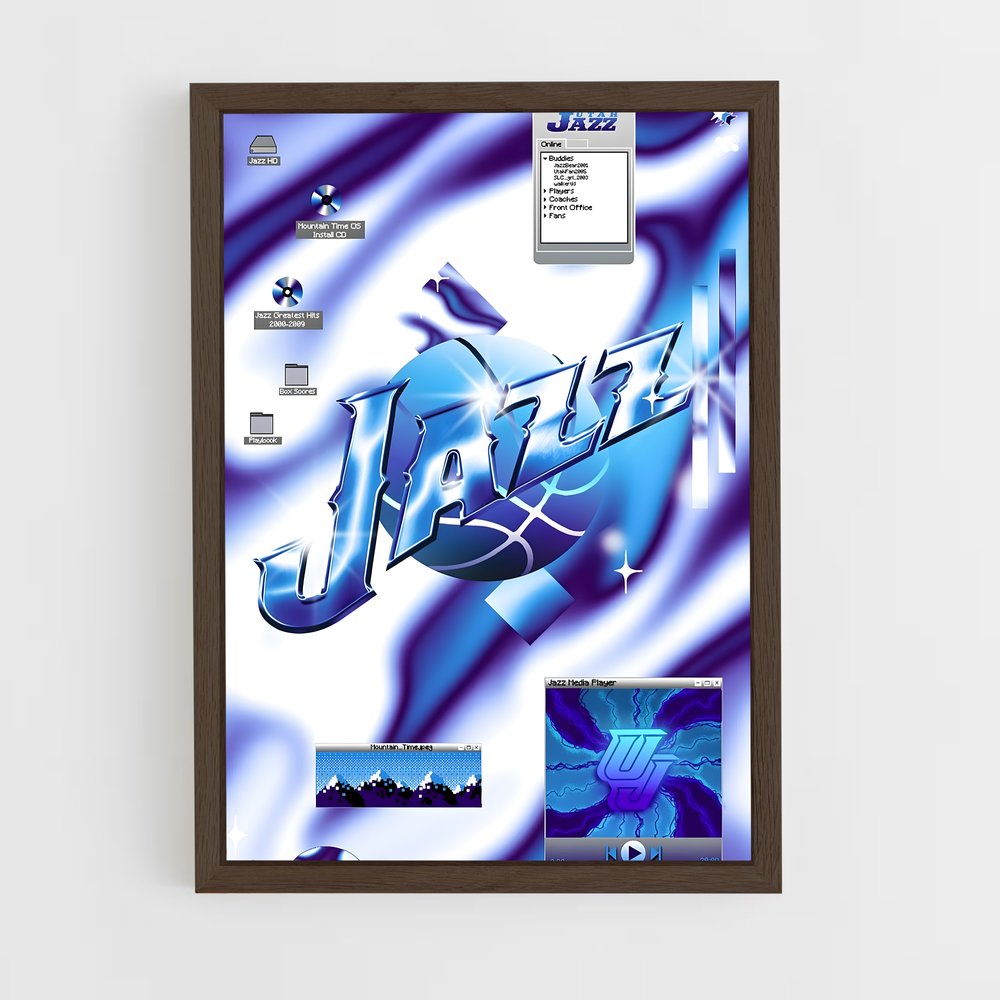 Poster Jazz en Bleu – affiche Basketball (vue 5)